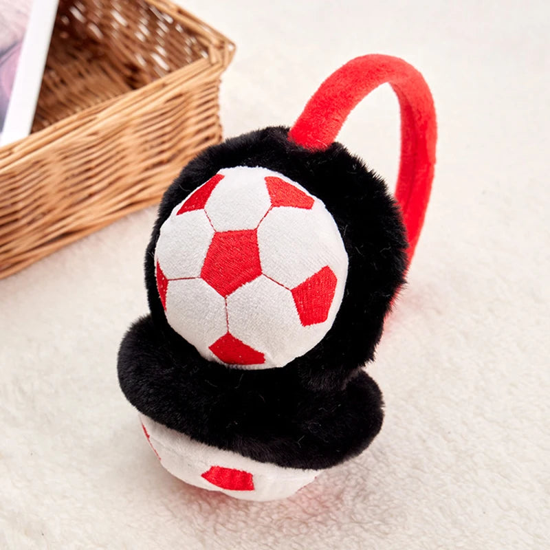 Kid's Football Ear cute Caps , Cold-Proof Earmuffs for Winter Adventures snow cold protection for boys and girls