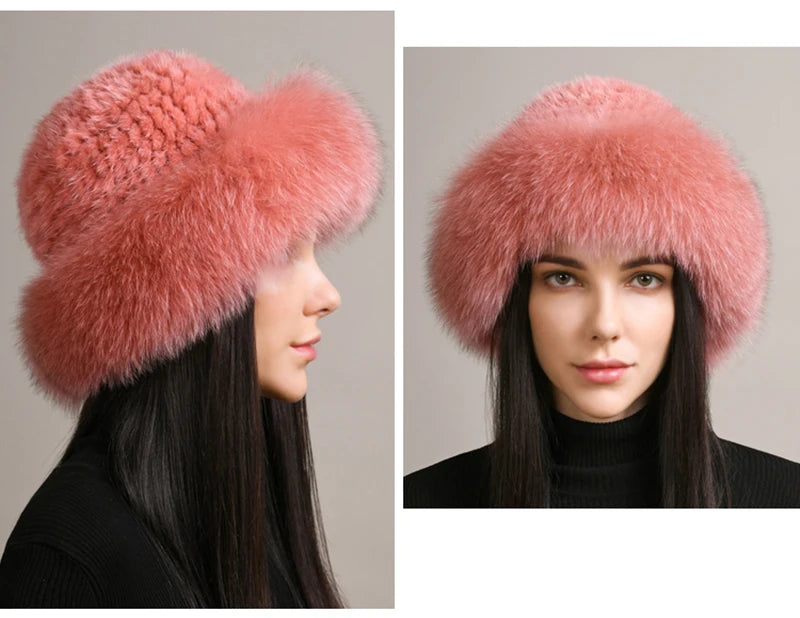 Luxury handmade mink fur hat to elevate your winter wardrobe with luxurious warmth and timeless style for womenideal for snow cold weather