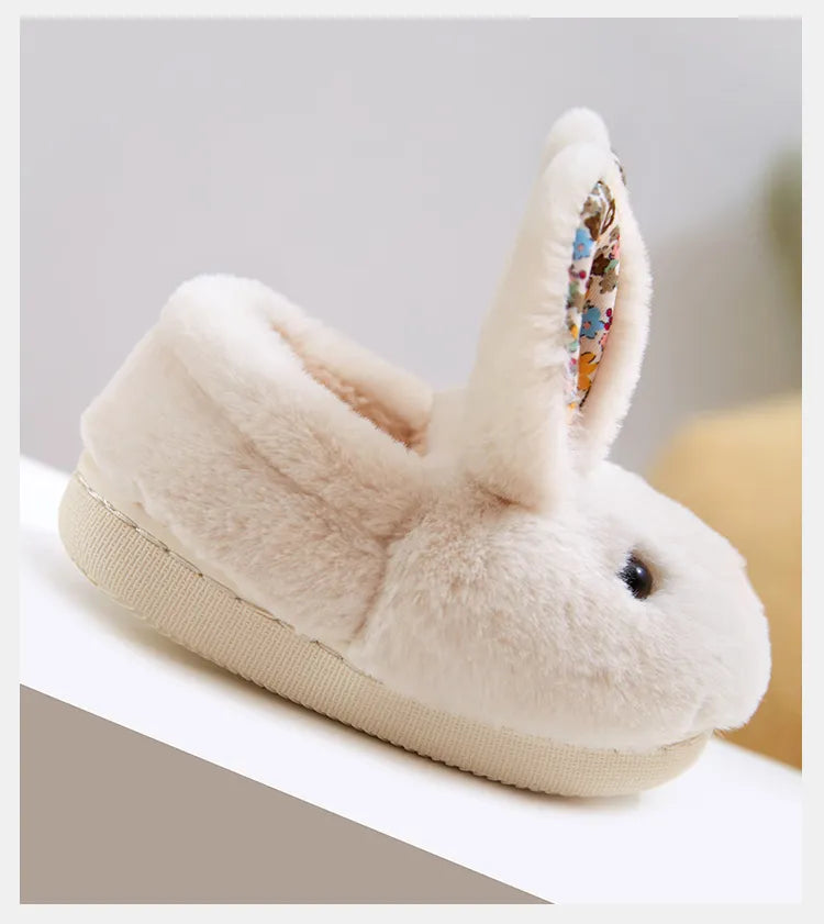 Cartoon Rabbit Indoor Slippers for Winter Warmth for Kids' Cozy Adventures gift girls