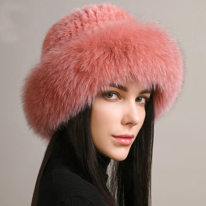 Luxury handmade mink fur hat to elevate your winter wardrobe with luxurious warmth and timeless style for womenideal for snow cold weather