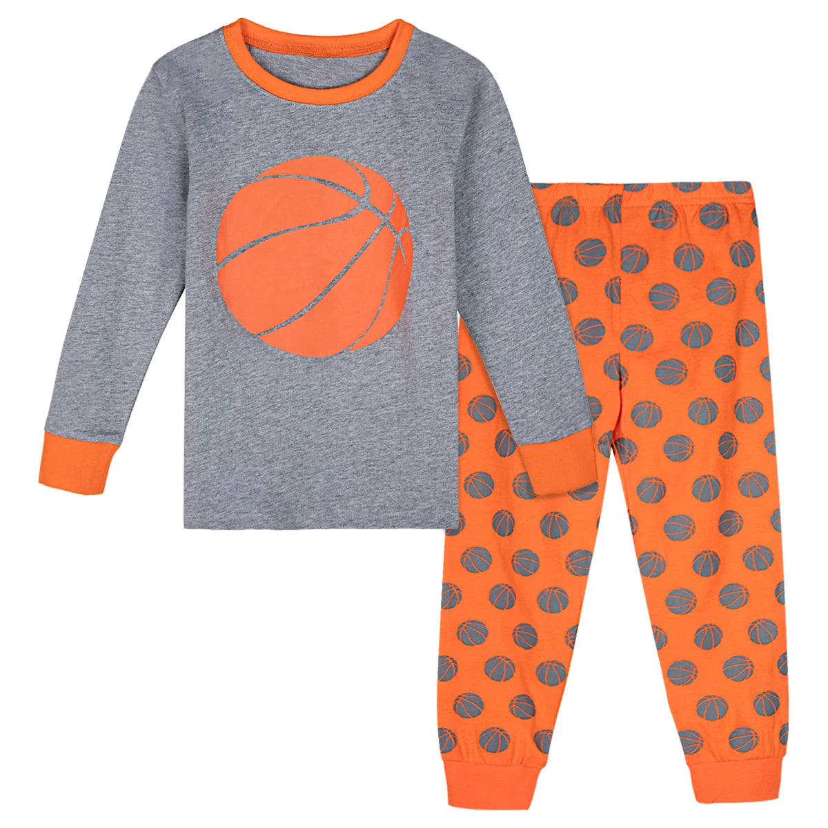 Cotton pajamas pyjamas sets for baby kids boys: police firefighter sleepwear cosplay costume fun  party pyjamas children basketball pjs 3-12 years old