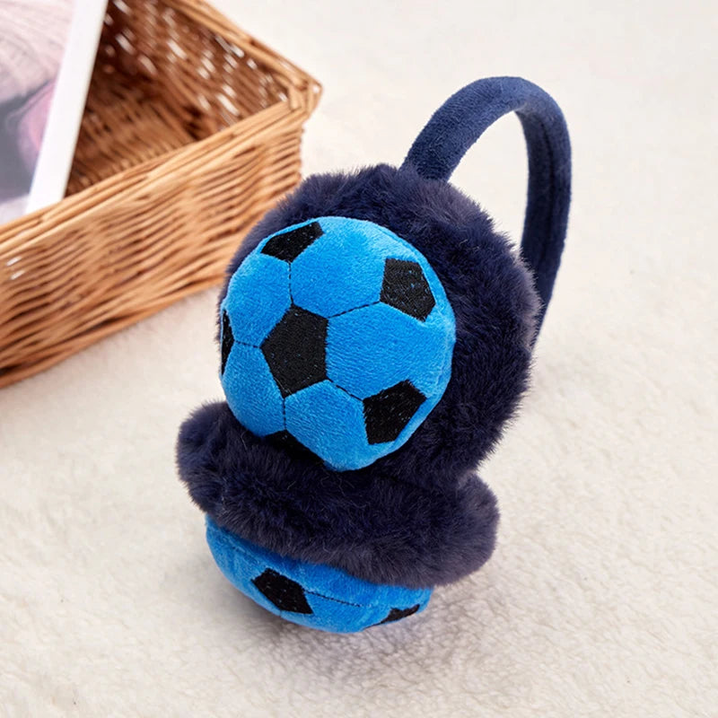 Kid's Football Ear cute Caps , Cold-Proof Earmuffs for Winter Adventures snow cold protection for boys and girls