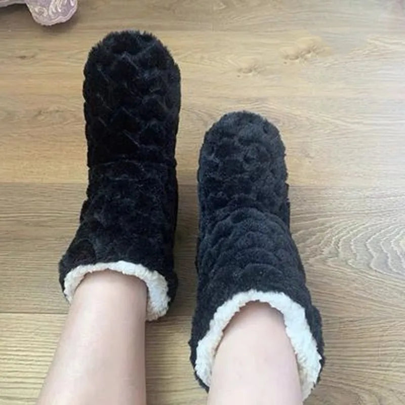 Winter Thermal Plus Velvet Socks - stylish warm cozy slippers  with Anti-Slip soles  for  Women or men