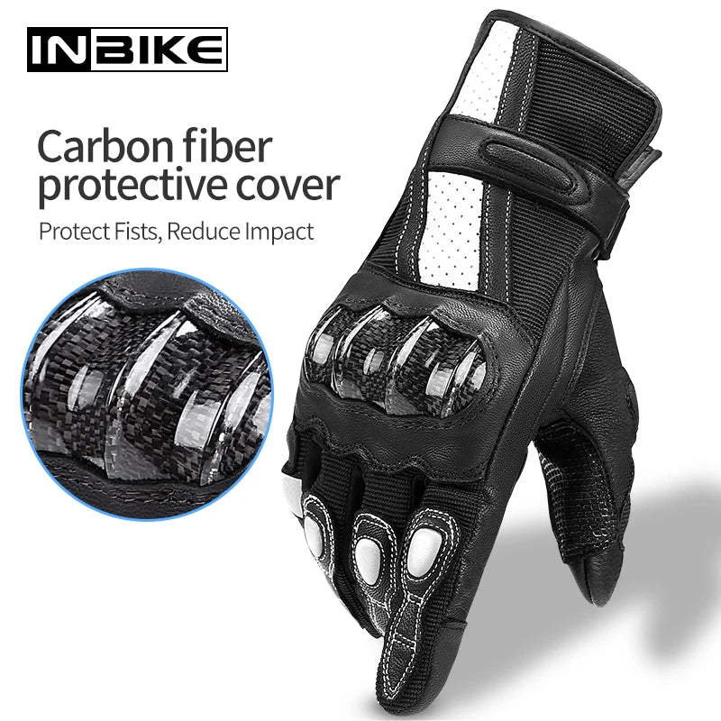 Stylish genuine leather touchscreen motorcycle Gloves for the ultimate riding comfort for men or women