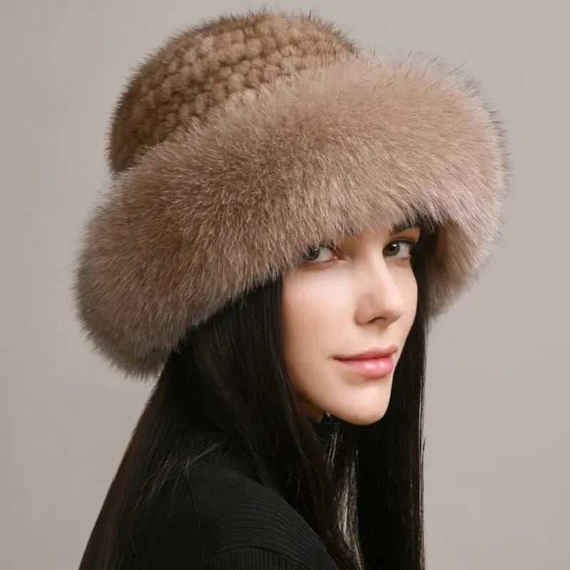 Luxury handmade mink fur hat to elevate your winter wardrobe with luxurious warmth and timeless style for womenideal for snow cold weather