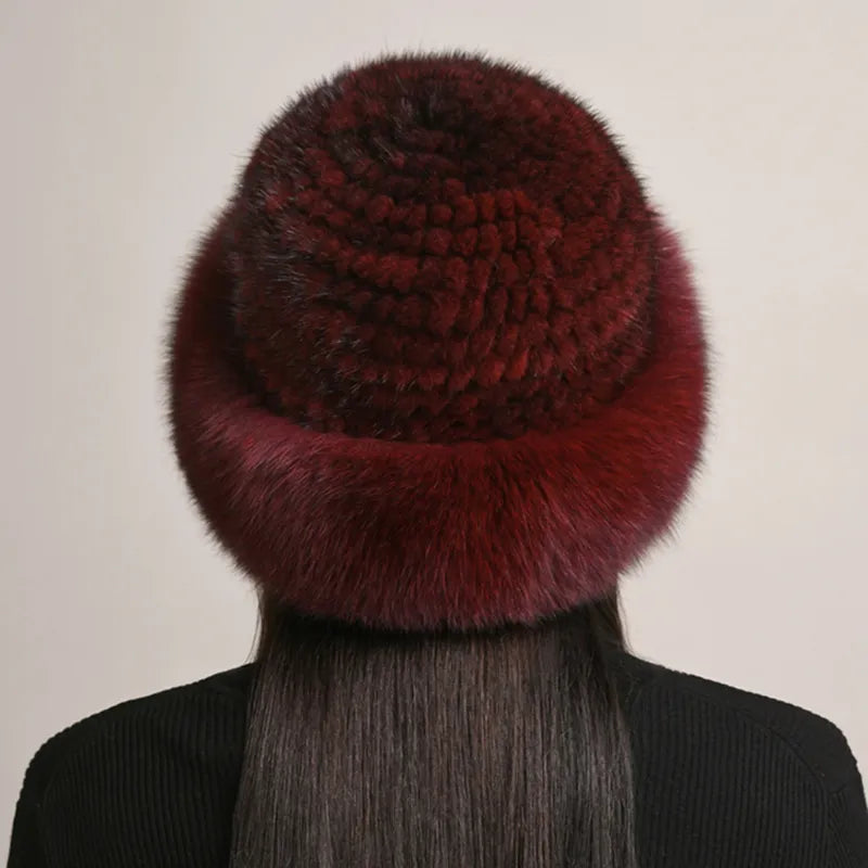 Luxury handmade mink fur hat to elevate your winter wardrobe with luxurious warmth and timeless style for womenideal for snow cold weather