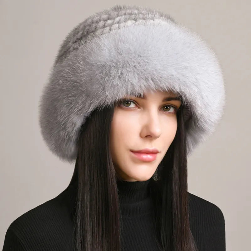 Luxury handmade mink fur hat to elevate your winter wardrobe with luxurious warmth and timeless style for womenideal for snow cold weather