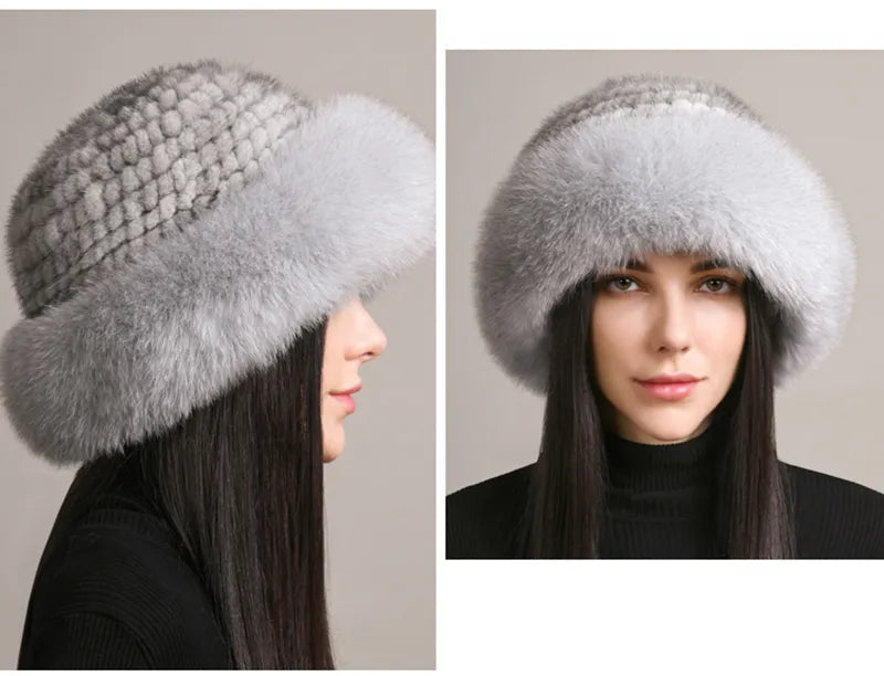 Luxury handmade mink fur hat to elevate your winter wardrobe with luxurious warmth and timeless style for womenideal for snow cold weather