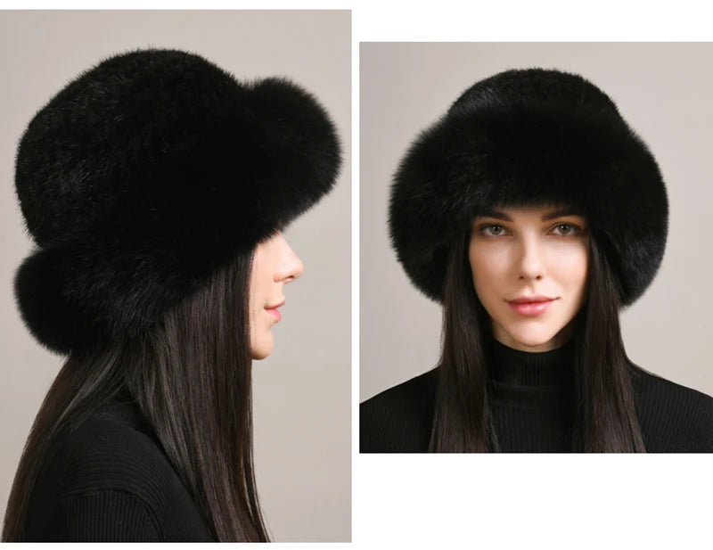 Luxury handmade mink fur hat to elevate your winter wardrobe with luxurious warmth and timeless style for womenideal for snow cold weather